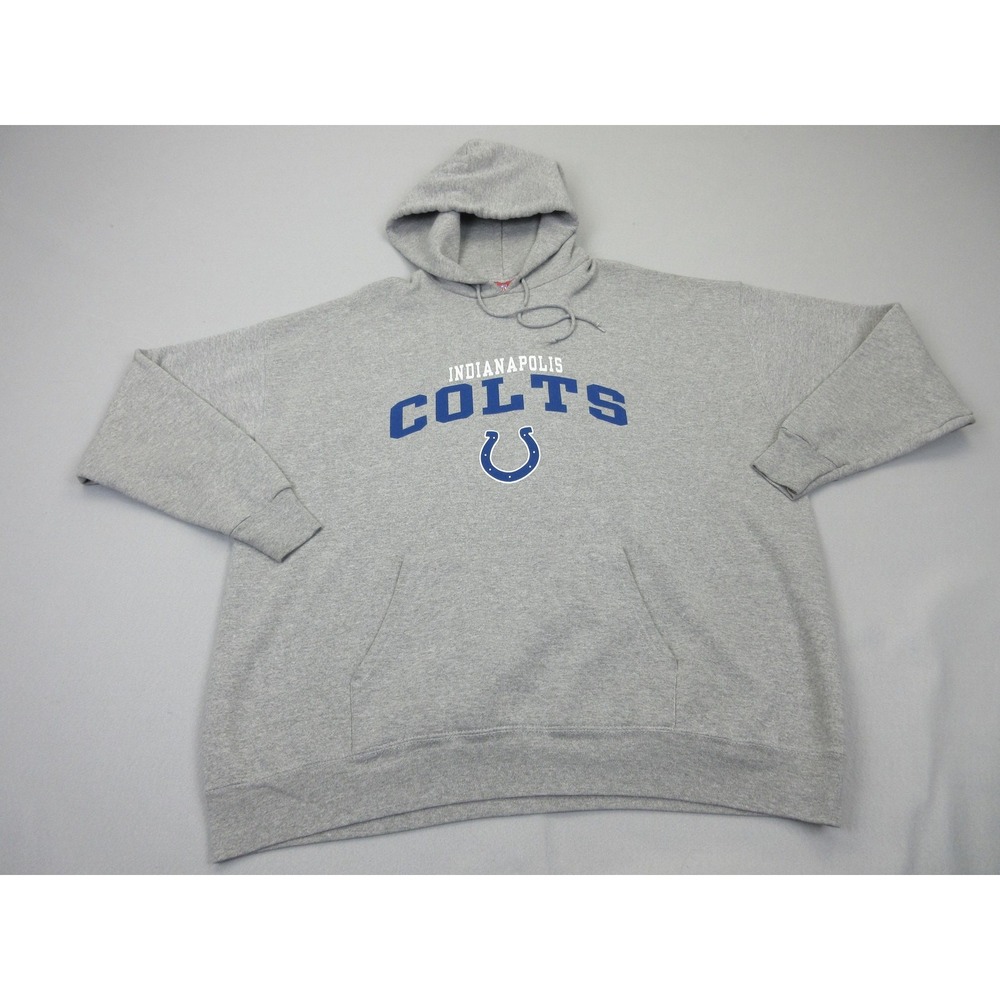 Indianapolis Colts Sweatshirt Mens 3XL Gray NFL Football Pullover Hoodie NFL